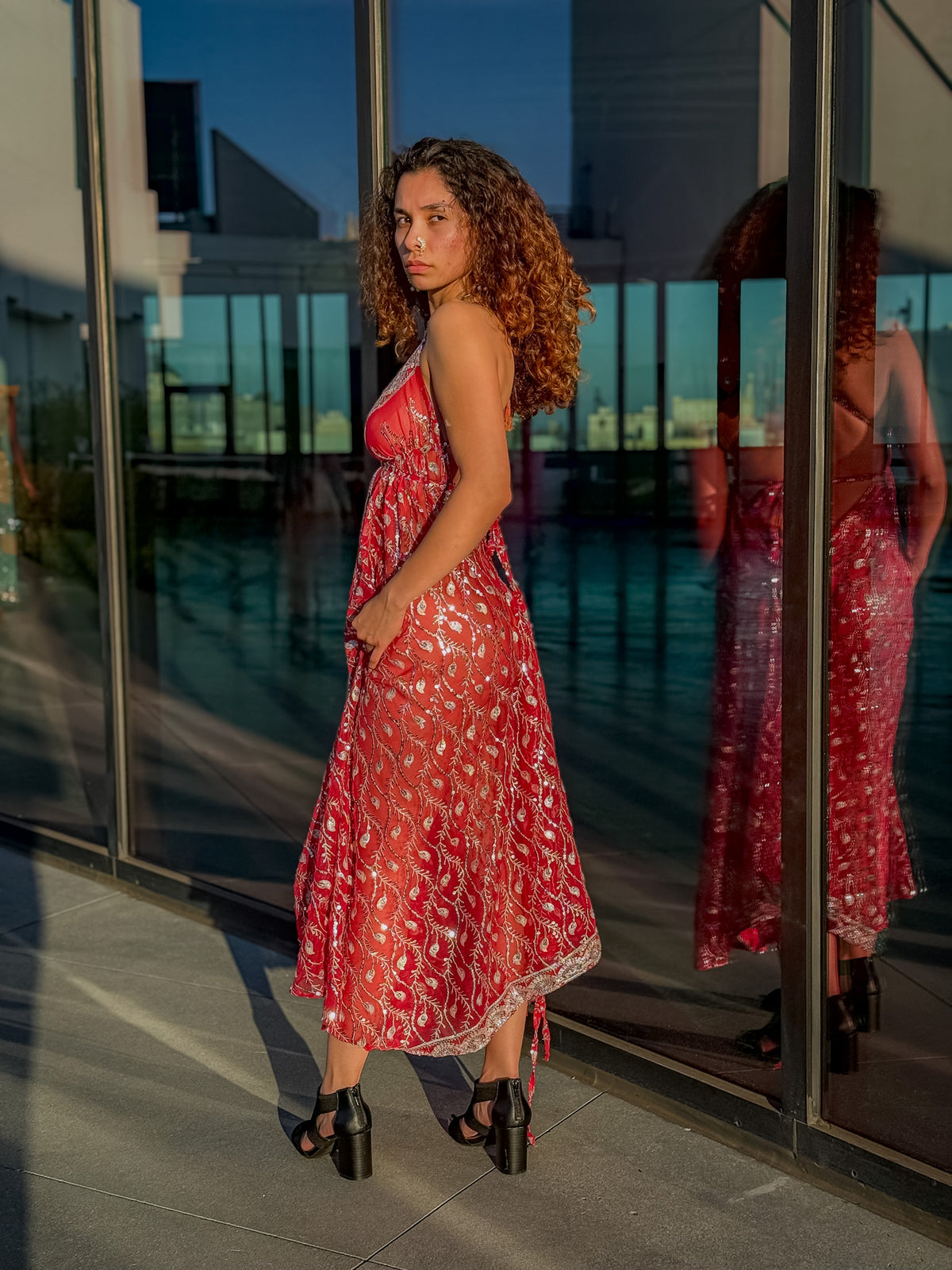 Diamond Love Feather Magic Dress