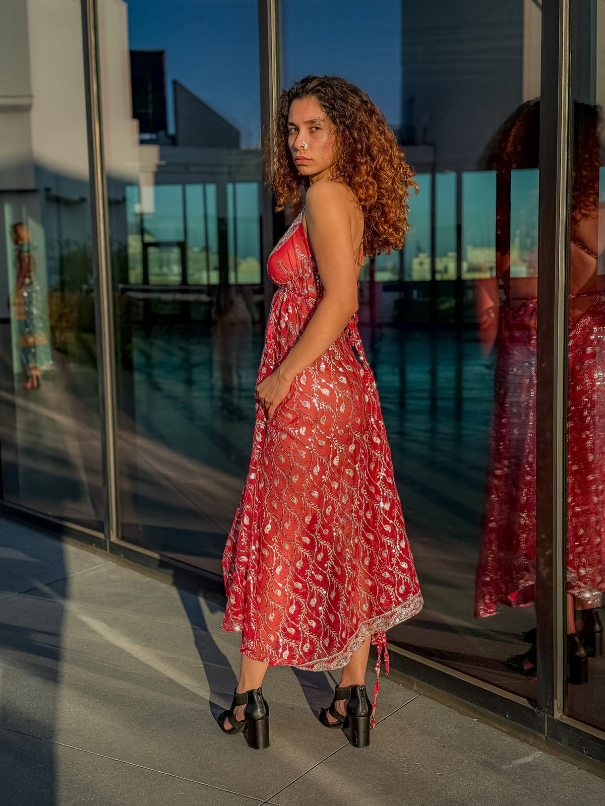 Diamond Love Feather Magic Dress