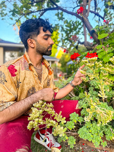 Golden Roses Button Up Shirt