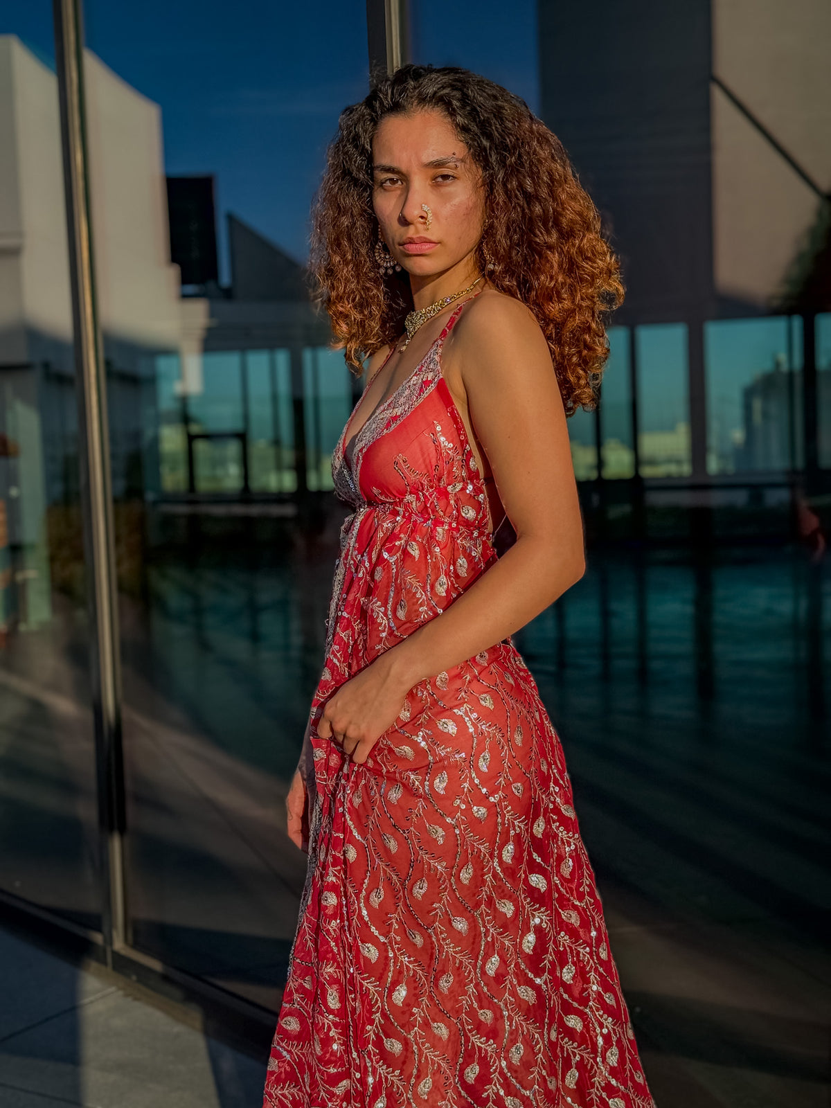 Diamond Love Feather Magic Dress