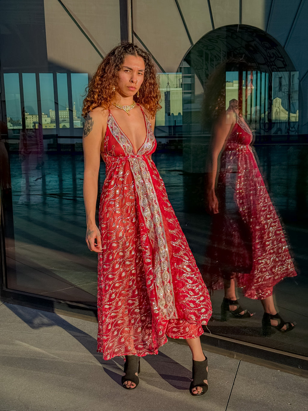 Diamond Love Feather Magic Dress