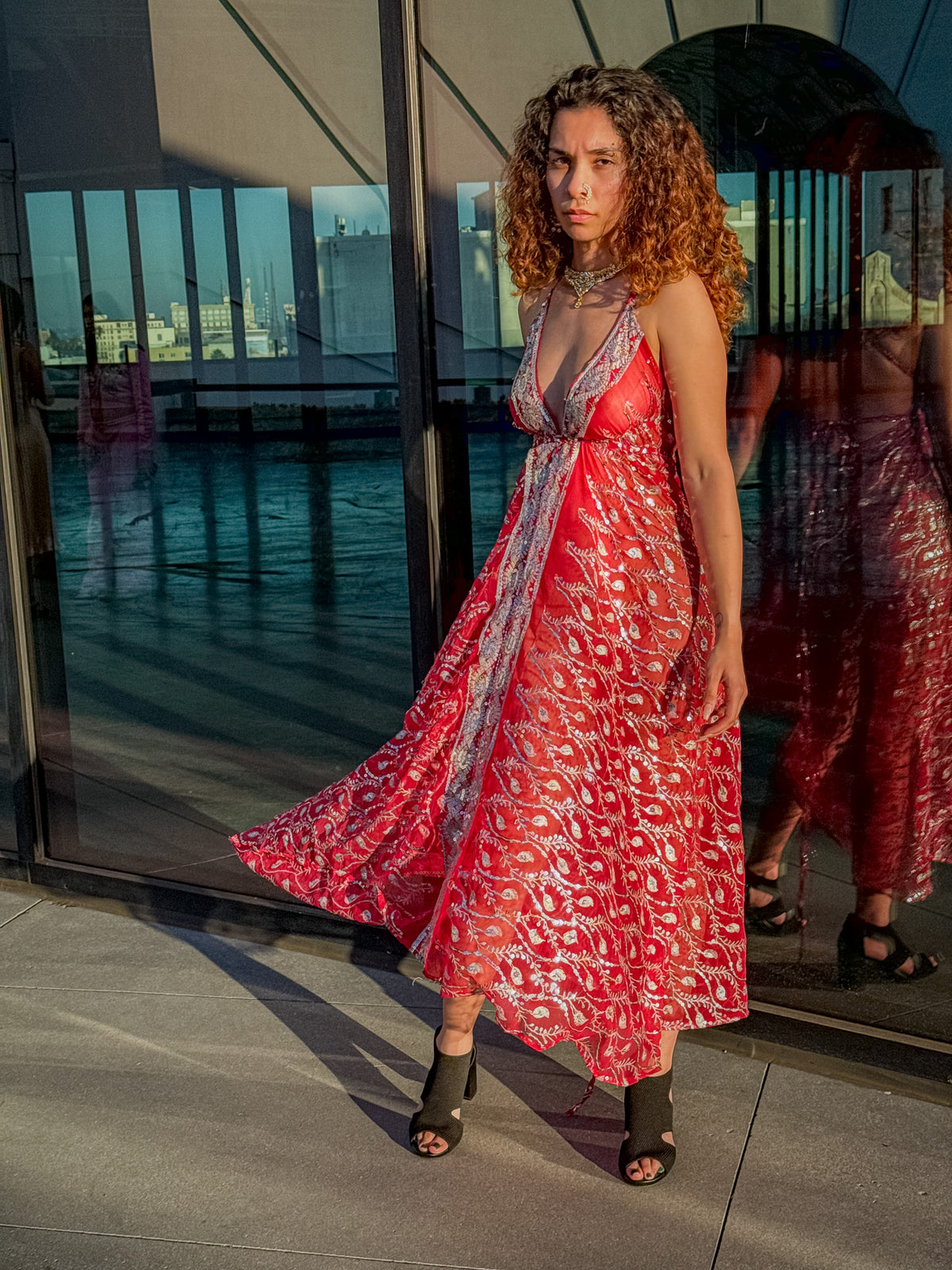Diamond Love Feather Magic Dress