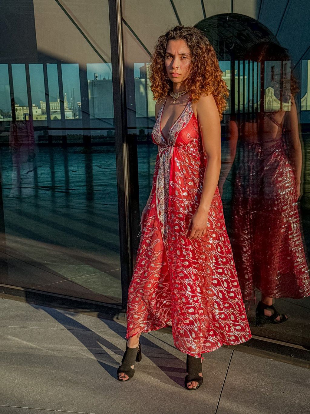 Diamond Love Feather Magic Dress