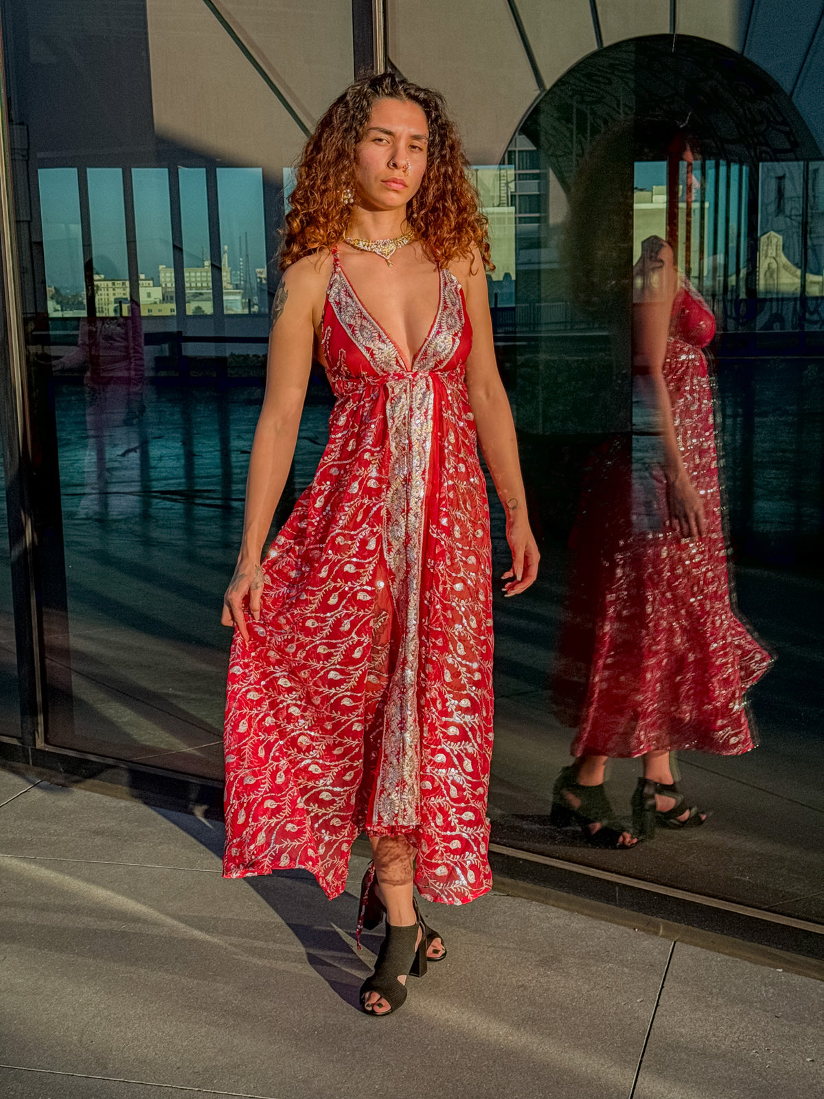 Diamond Love Feather Magic Dress