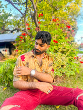 Load image into Gallery viewer, Golden Roses Button Up Shirt
