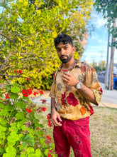 Load image into Gallery viewer, Golden Roses Button Up Shirt
