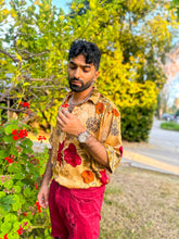 Load image into Gallery viewer, Golden Roses Button Up Shirt

