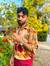 Load image into Gallery viewer, Golden Roses Button Up Shirt
