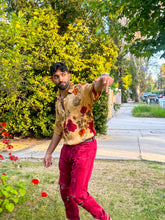 Load image into Gallery viewer, Golden Roses Button Up Shirt
