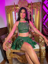 Load image into Gallery viewer, Emerald Elixir Micro Mini Skirt Set
