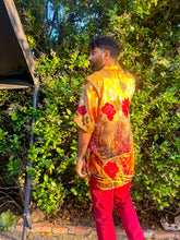 Load image into Gallery viewer, Golden Roses Button Up Shirt
