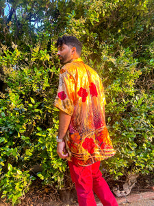 Golden Roses Button Up Shirt
