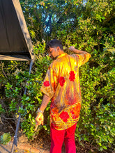 Load image into Gallery viewer, Golden Roses Button Up Shirt

