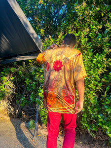 Golden Roses Button Up Shirt