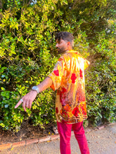 Load image into Gallery viewer, Golden Roses Button Up Shirt
