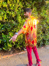Load image into Gallery viewer, Golden Roses Button Up Shirt
