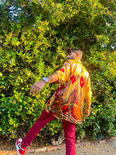 Load image into Gallery viewer, Golden Roses Button Up Shirt
