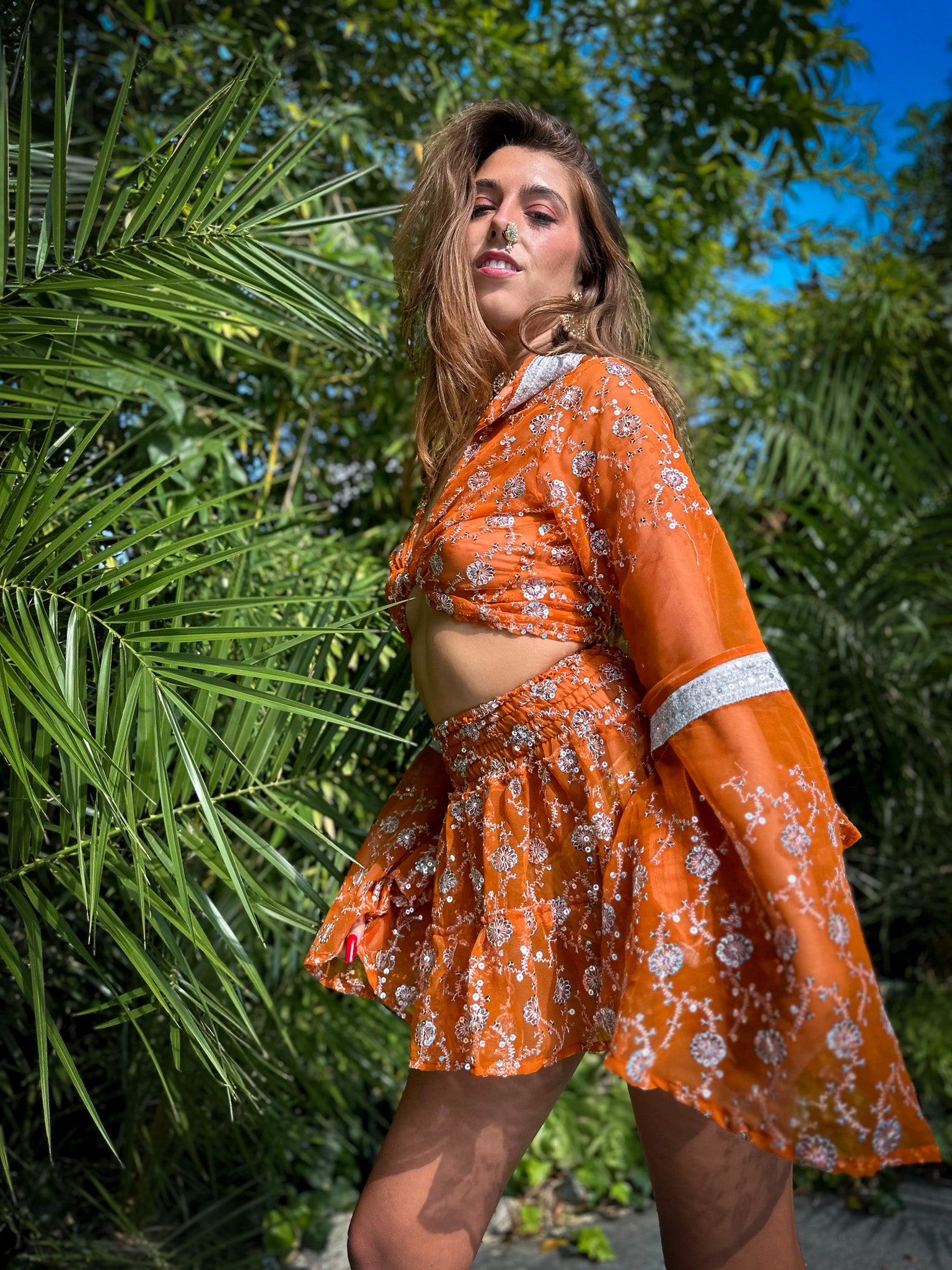 Fall for Me Micro Mini Gehr Skirt Set