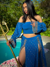 Load image into Gallery viewer, Sapphire Paisley Goddess Set
