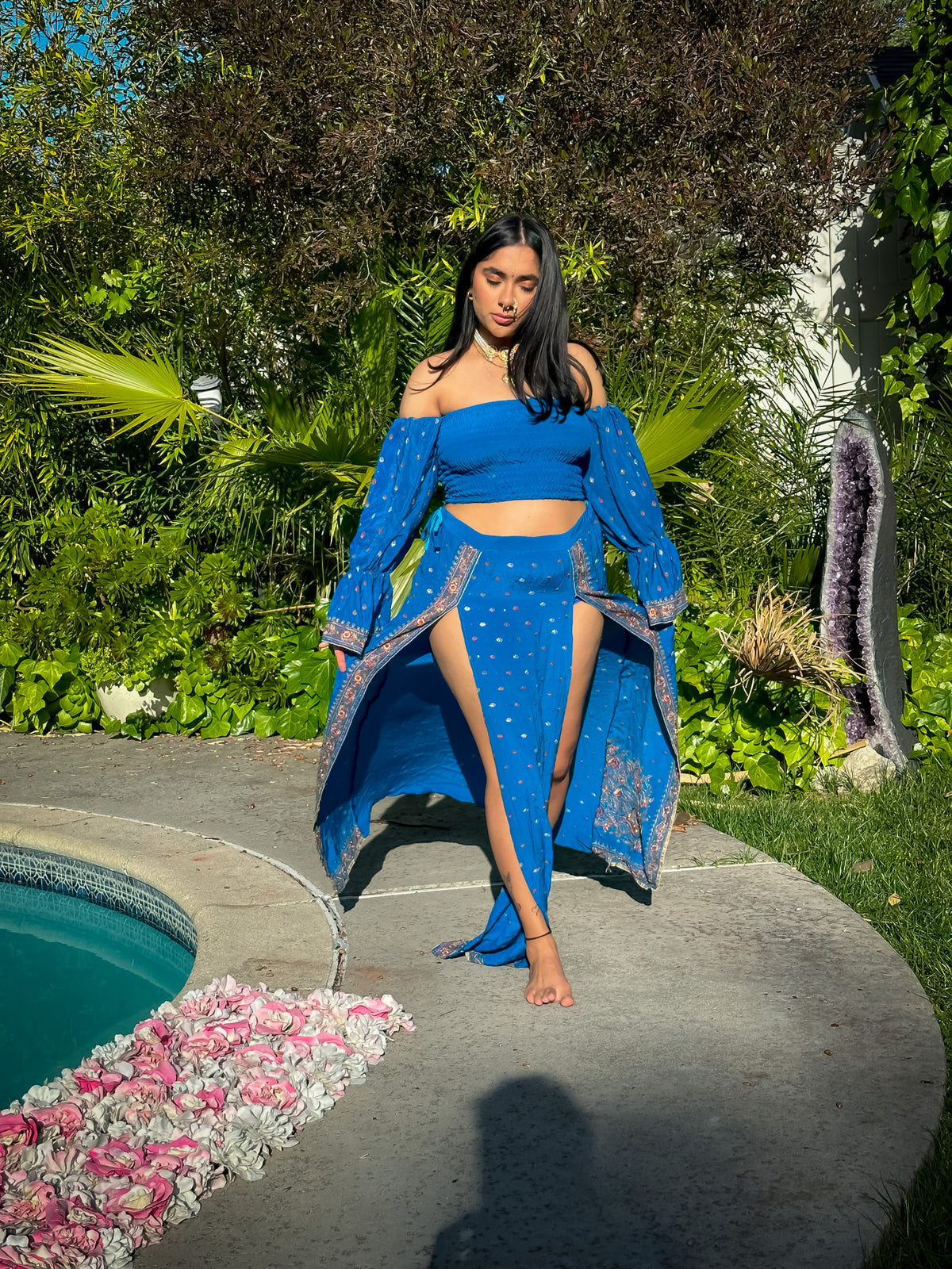 Sapphire Paisley Katana Set