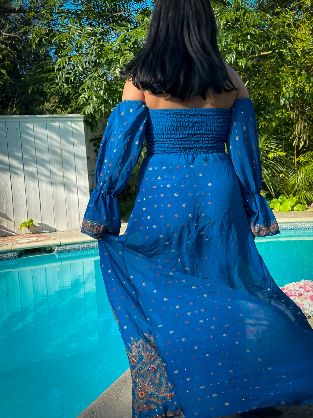 Sapphire Paisley Katana Set