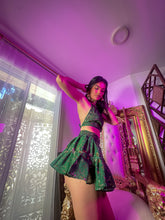Load image into Gallery viewer, Emerald Elixir Micro Mini Skirt Set

