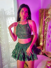 Load image into Gallery viewer, Emerald Elixir Micro Mini Skirt Set
