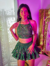 Load image into Gallery viewer, Emerald Elixir Micro Mini Skirt Set
