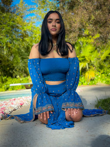 Sapphire Paisley Goddess Set
