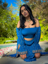 Load image into Gallery viewer, Sapphire Paisley Goddess Set
