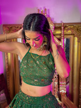 Load image into Gallery viewer, Emerald Elixir Micro Mini Skirt Set
