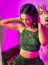 Load image into Gallery viewer, Emerald Elixir Micro Mini Skirt Set
