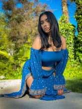 Load image into Gallery viewer, Sapphire Paisley Goddess Set
