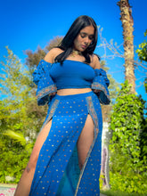 Load image into Gallery viewer, Sapphire Paisley Goddess Set

