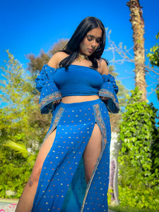 Sapphire Paisley Goddess Set