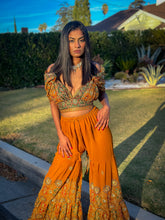 Load image into Gallery viewer, Royal Sunset Sharara Pants Set
