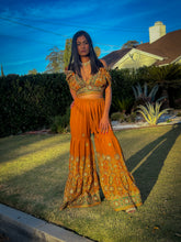 Load image into Gallery viewer, Royal Sunset Sharara Pants Set
