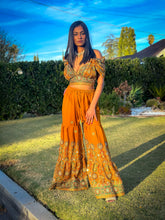 Load image into Gallery viewer, Royal Sunset Sharara Pants Set
