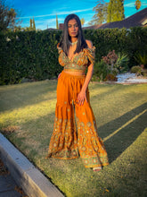 Load image into Gallery viewer, Royal Sunset Sharara Pants Set
