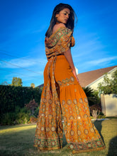 Load image into Gallery viewer, Royal Sunset Sharara Pants Set
