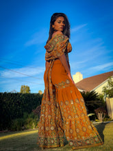 Load image into Gallery viewer, Royal Sunset Sharara Pants Set

