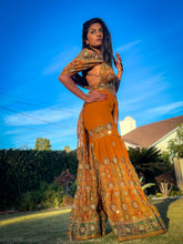Load image into Gallery viewer, Royal Sunset Sharara Pants Set
