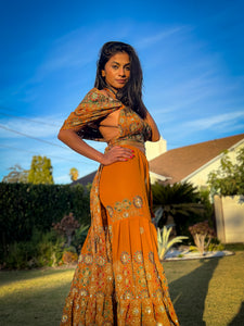 Royal Sunset Sharara Pants Set