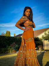Load image into Gallery viewer, Royal Sunset Sharara Pants Set
