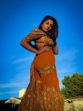 Load image into Gallery viewer, Royal Sunset Sharara Pants Set
