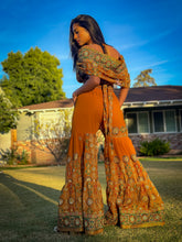 Load image into Gallery viewer, Royal Sunset Sharara Pants Set
