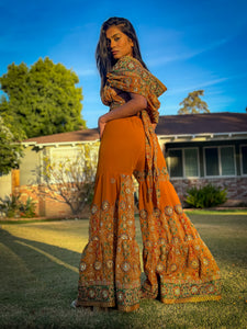 Royal Sunset Sharara Pants Set
