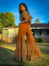 Load image into Gallery viewer, Royal Sunset Sharara Pants Set
