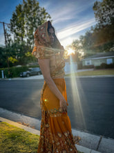 Load image into Gallery viewer, Royal Sunset Sharara Pants Set
