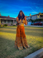Load image into Gallery viewer, Royal Sunset Sharara Pants Set
